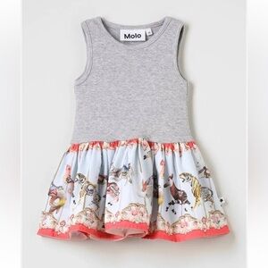 Molo Cordelia Carousel Dress Sz 3-6 Month organic cotton